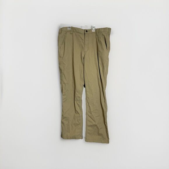 Carhartt Pants Size 38X30 Brown Denim Relaxed Fit Work Wear Outdoors Chore - Picture 1 of 5